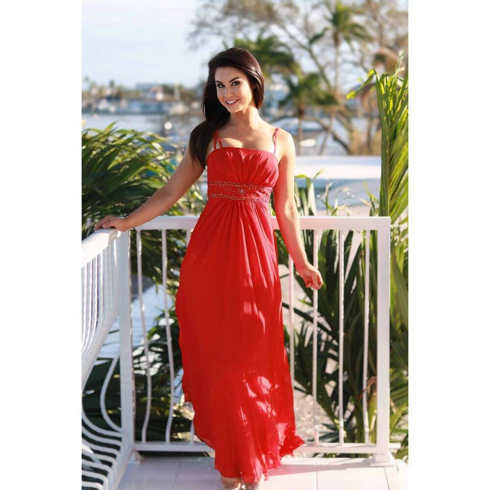 NEW LAST DRESS goddess aura gown in apple red